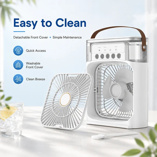 ❄️Portable Cooling Fan with Water Tank, Fragrance & Mosquito Defense