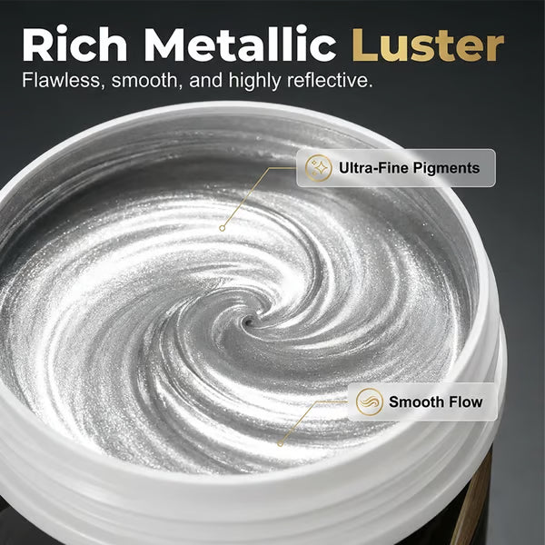 Water-Based Silver Paint for Metal & Wood-150g