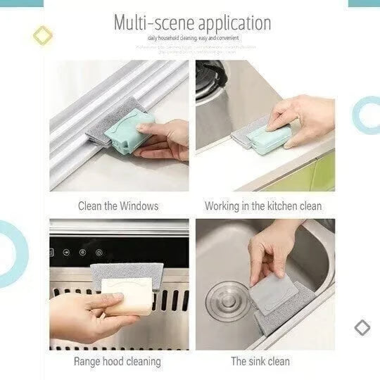 Window and door gap, groove and recess cleaning brush - Big Sale (Buy one, get five free)