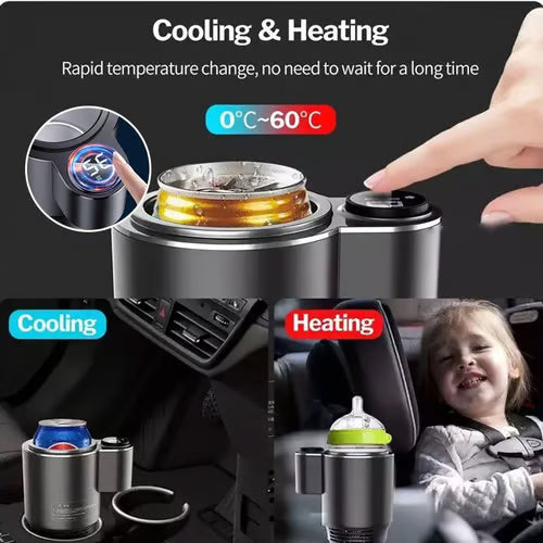 🔥2-in-1 Smart Car Cup Cooler and Warmer