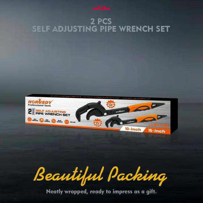 Adjusting Pipe Wrench Set
