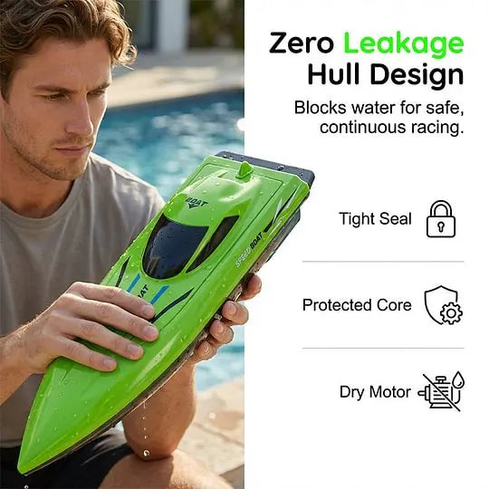 🎮 🚢 HALF PRICE! 2.4G High-Speed RC Racing Boat with Dual Motors 🌊