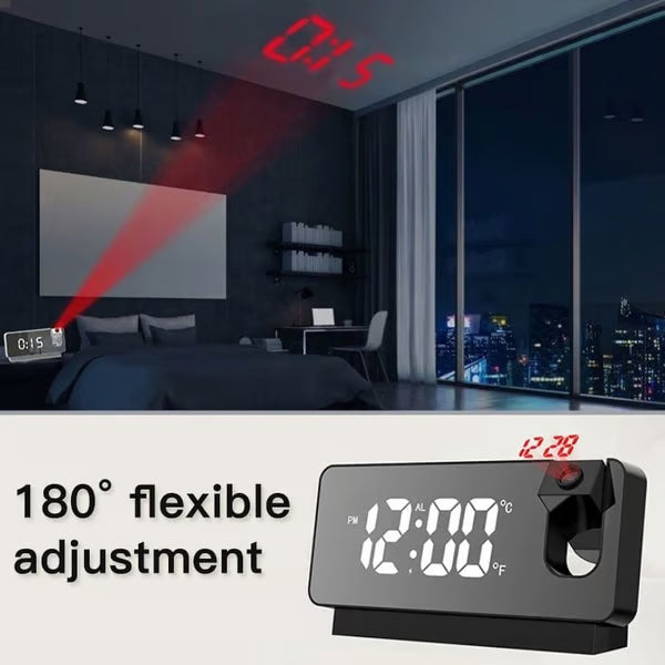 🔥🔥Mirror projection alarm clock