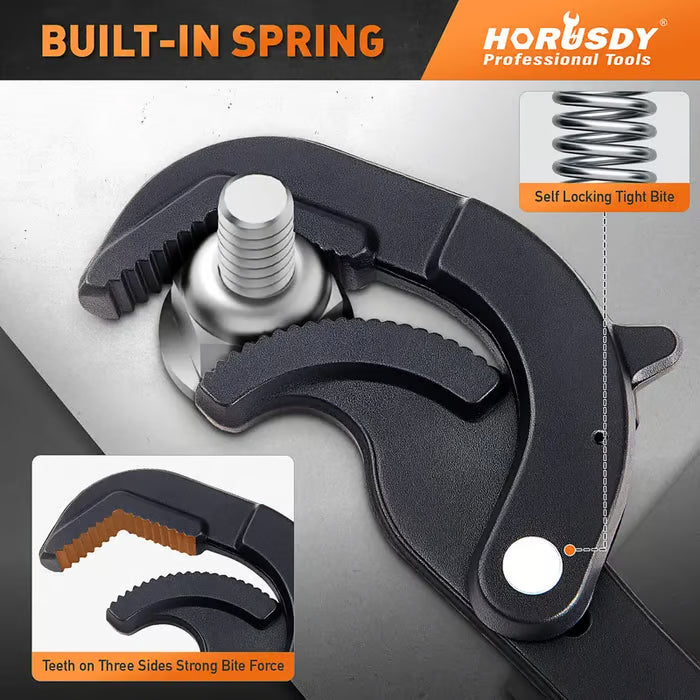 Adjusting Pipe Wrench Set