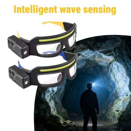💡👓 LED हेडलाइट चस्मा — हात फ्री उज्यालो, राति काम र आउटडोरका लागि Perfect! 🚴‍♂️🎣