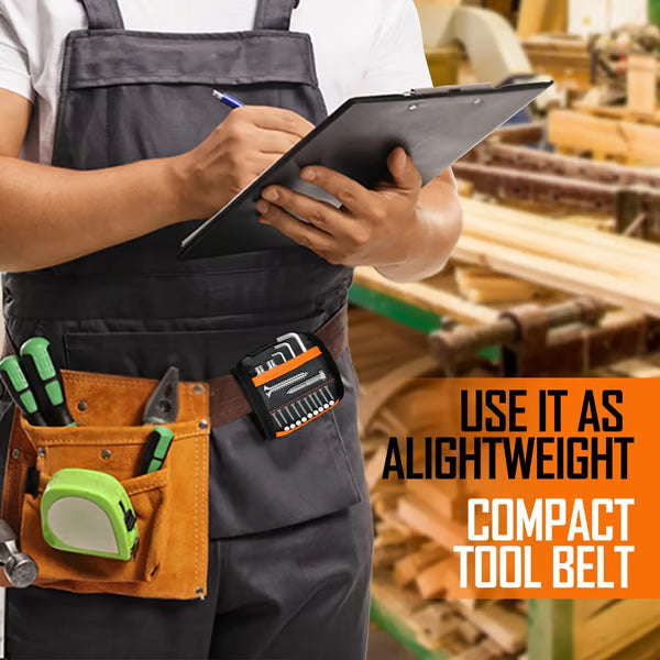🔥Hot Sale⚡ Magnetic Wrist Tool Holder | Free Up Your Hands & Cut Project Time --Magnetic Wristband for Holding Screws,