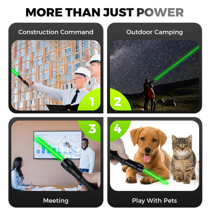 ✨ Handheld Laser Flashlight – Color Pattern Projection Light