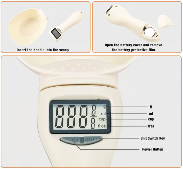 Digital Measuring Scoop – Accurate Kitchen Food Scale