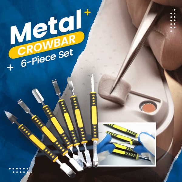 Metal Crowbar 6-Piece Set⚡Easy to carry & Strong practicability
