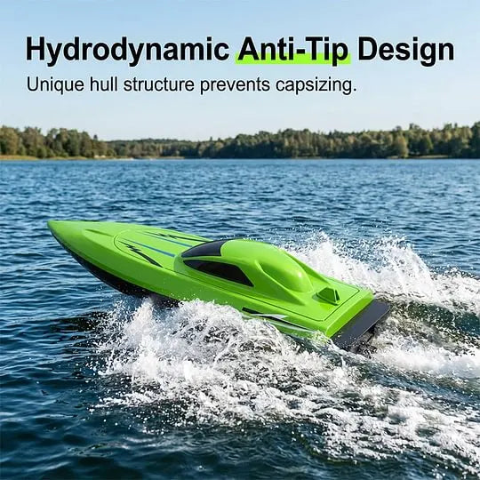 🎮 🚢 HALF PRICE! 2.4G High-Speed RC Racing Boat with Dual Motors 🌊