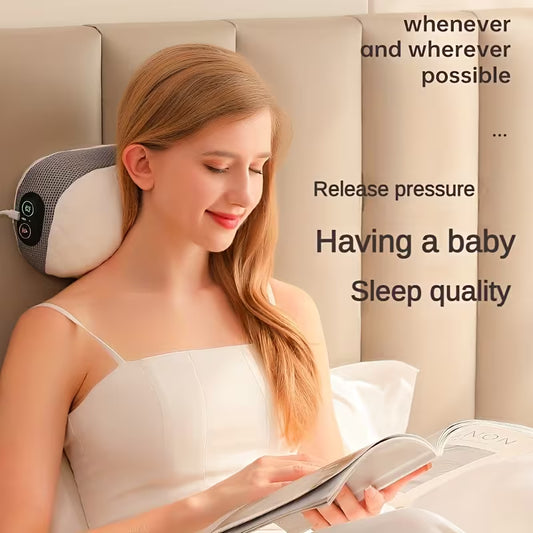 💆‍♂️ मल्टिफङ्सन तातो गर्दन मसाज पिलो — घाँटी, काँध र कम्मरको पीडालाई तुरुन्तै आराम! 🔥✨