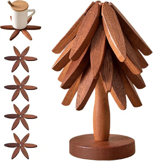 ✨Natural Tree Trivet Set