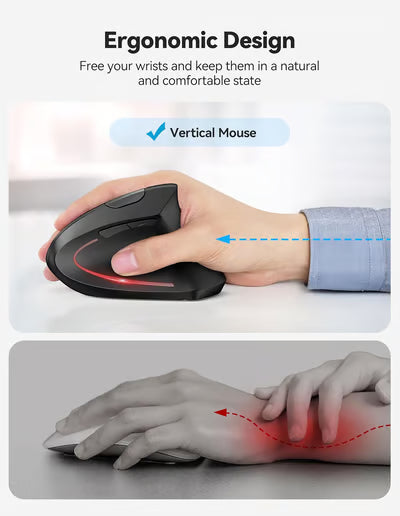 🔥 Ergonomic Vertical Mouse