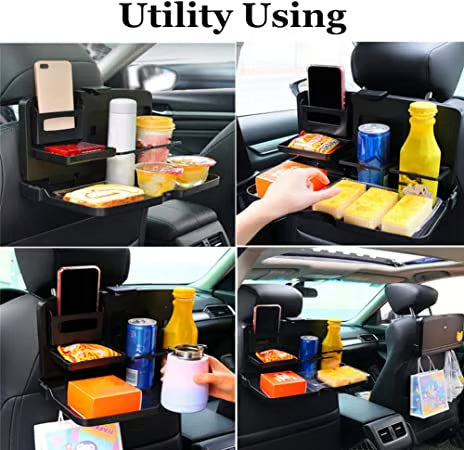 🚗 Turn Your Car Into a Mobile Desk – Foldable Back Seat Table!