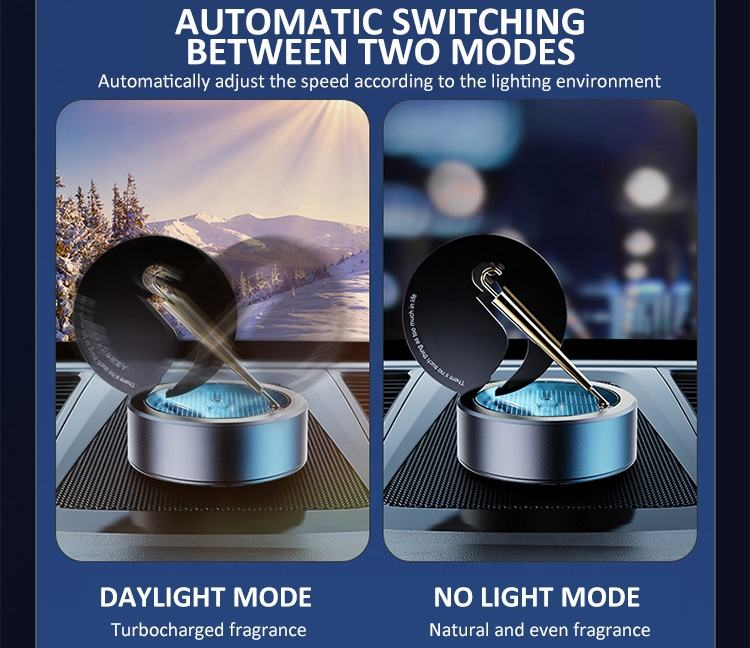 Luxury Solar-Powered Car Aromatherapy Rotating Diffuser – Art Meets Fragrance