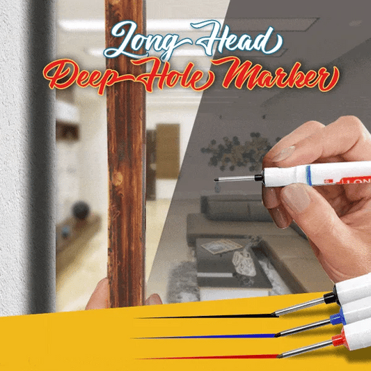 🔥 Buy 1 Get 1 FREE! Long Head Deep Hole Marker – Reach Tight Spots with Precision & No Mess ✍️🛠️