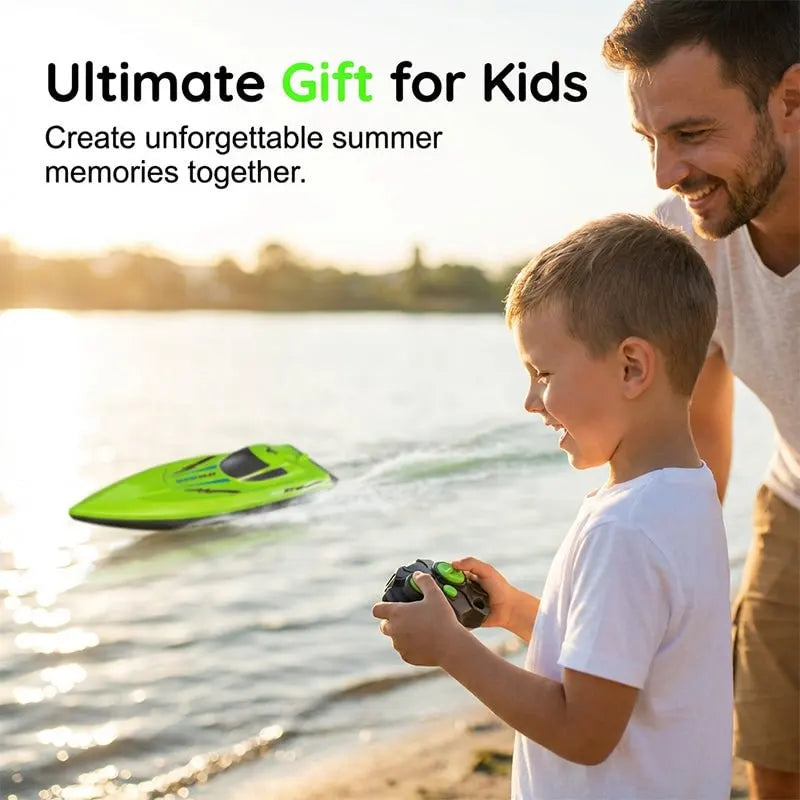 🎮 🚢 HALF PRICE! 2.4G High-Speed RC Racing Boat with Dual Motors 🌊