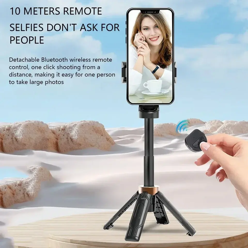 3-in-1 Bluetooth Selfie Stick & Tripod – Snap, Stream, Create Anywhere!
