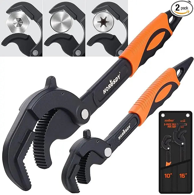 Adjusting Pipe Wrench Set