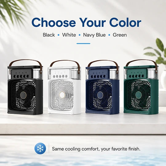 ❄️Portable Cooling Fan with Water Tank, Fragrance & Mosquito Defense
