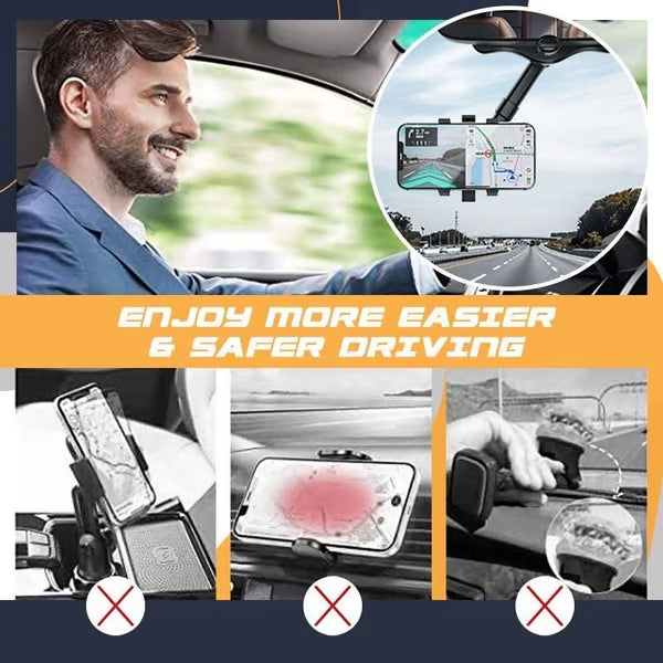 Drive Safer! 360° Rotatable Car Phone Mount 📱✨