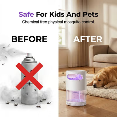 UV Mosquito Killer Lamp – quiet, USB, chemical-free. 50K+ sold! 🔇🌙