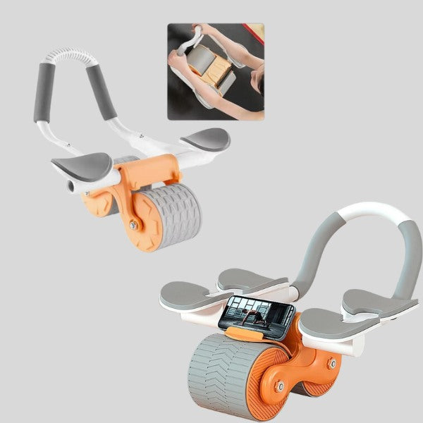 Automatic rebound abdominal wheel