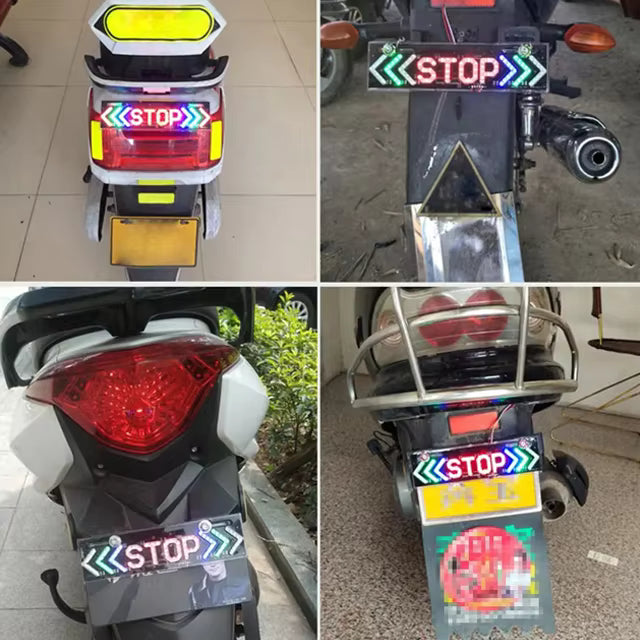 🚨 Multi-Mode STOP Arrow Brake & Turn Signal Light for Motorcycles & E-Bikes 🚨