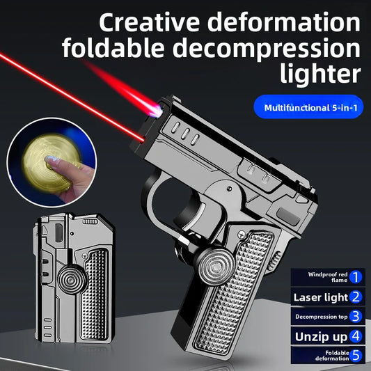 Multifunctional Folding Dual-Mode Gas Lighter