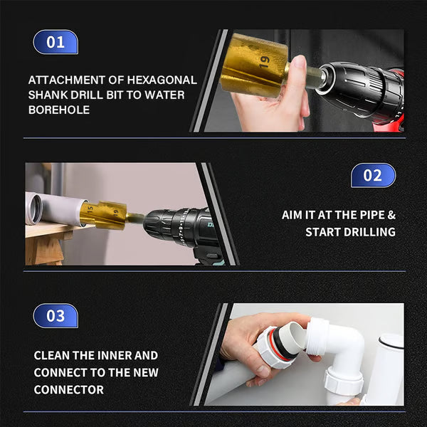 🔥Heavy Duty Pipe Reaming Drill Bits