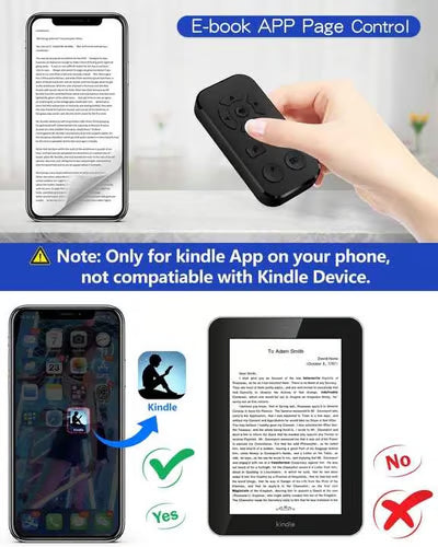 Scrolling Camera Photo Video Clicker Remote Control for iPhone Android Smartphone