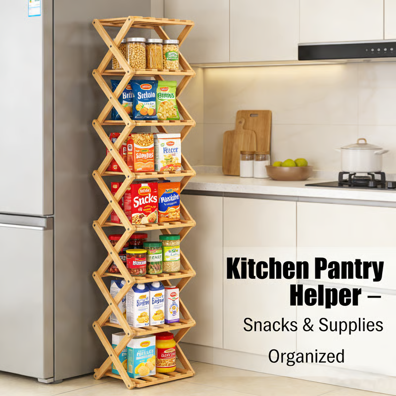 The 6-Tier No-Assembly Bamboo Rack