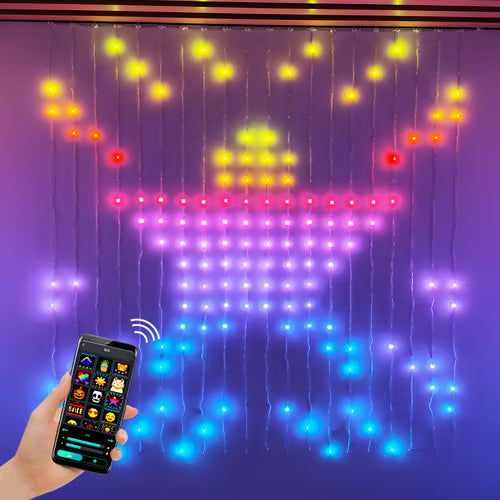 🔥Color Waves LED Curtain Sync Lights