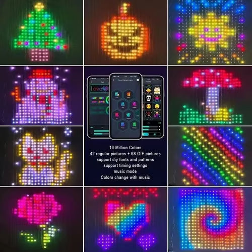 🔥Color Waves LED Curtain Sync Lights