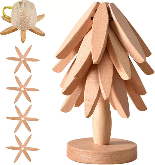 ✨Natural Tree Trivet Set