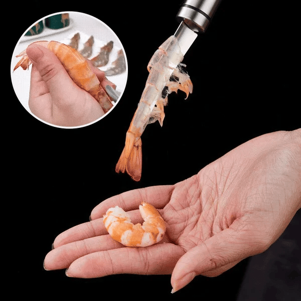 🔥 5-in-1 Shrimp Peeler Tool – Peel, Devein & Clean in Seconds!