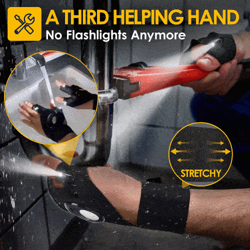 💡 Hands-Free LED Flashlight Gloves – Perfect for Night Work & Outdoor Adventures! 🌙"