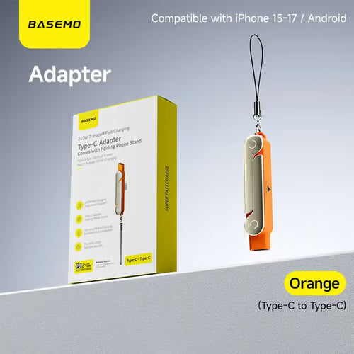240W SuperCharge 360° Rotating Invisible Stand Detachable 2-in-1 Charging Cable