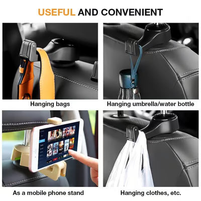 2-in-1 Car Headrest Hidden Hook Buy One Get One Free