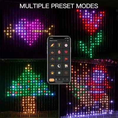 🔥Color Waves LED Curtain Sync Lights
