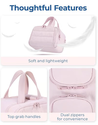 Large Capacity Wide-Open Travel Cosmetic Bag