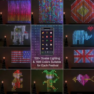 🔥Color Waves LED Curtain Sync Lights