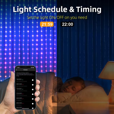 🔥Color Waves LED Curtain Sync Lights