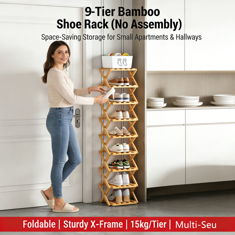 The 6-Tier No-Assembly Bamboo Rack