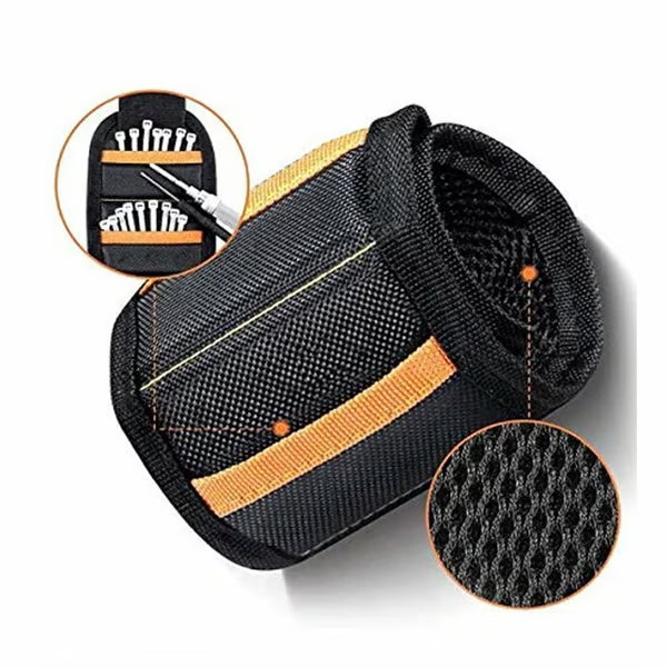 🔥Hot Sale⚡ Magnetic Wrist Tool Holder | Free Up Your Hands & Cut Project Time --Magnetic Wristband for Holding Screws,