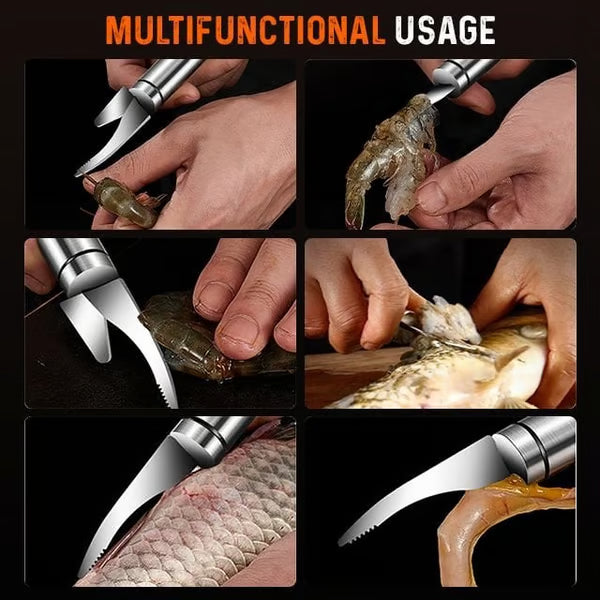 🔥 5-in-1 Shrimp Peeler Tool – Peel, Devein & Clean in Seconds!