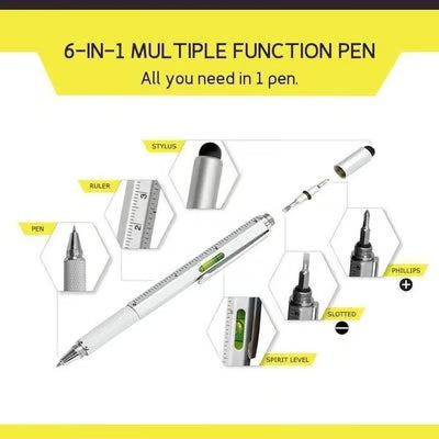 🎅 6-in-1 Multi-Functional Stylus Pe