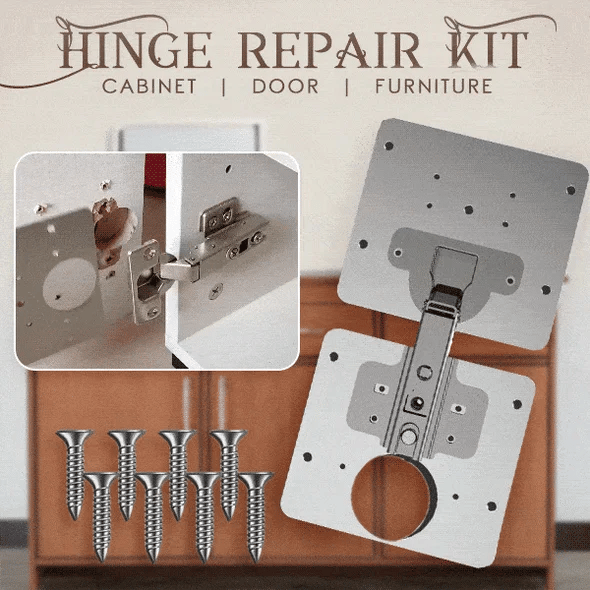 Stainless steel repair plate (universal package with screws) four-piece set