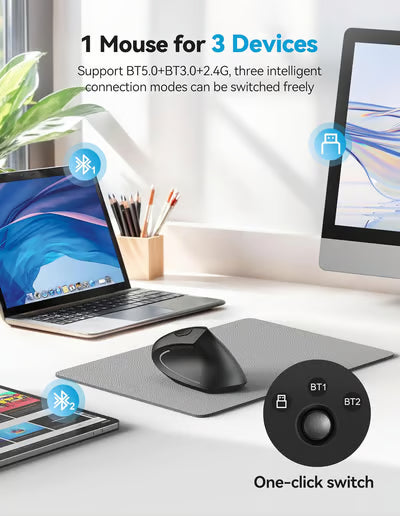 🔥 Ergonomic Vertical Mouse