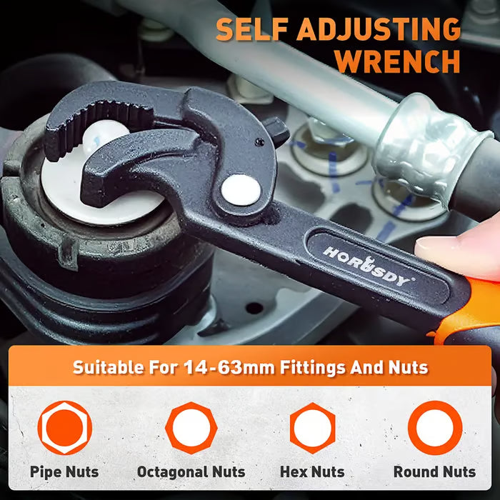 Adjusting Pipe Wrench Set